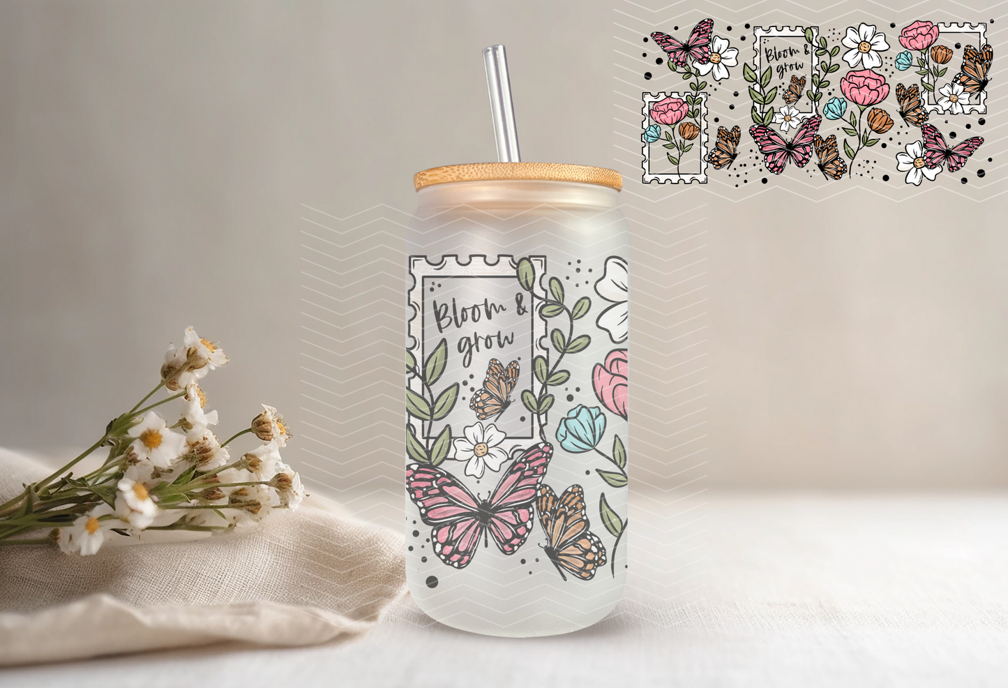 16oz Libbey - Bloom & Grow