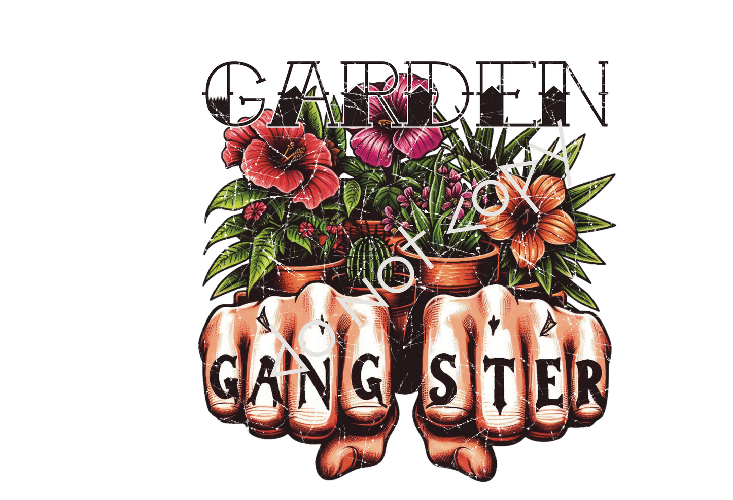 16oz Glass Cup - Garden Gangster