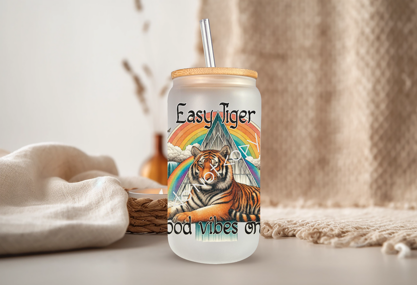 16oz Libbey - Easy Tiger Good Vibes Only