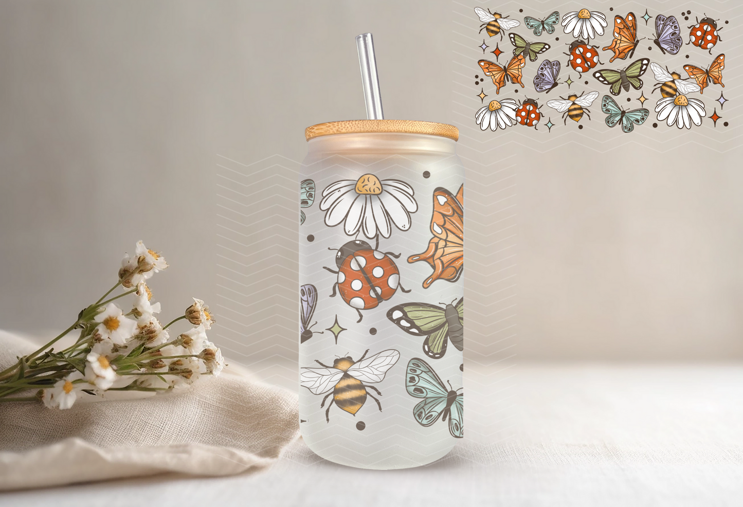 16oz Libbey - Bugs In The Garden