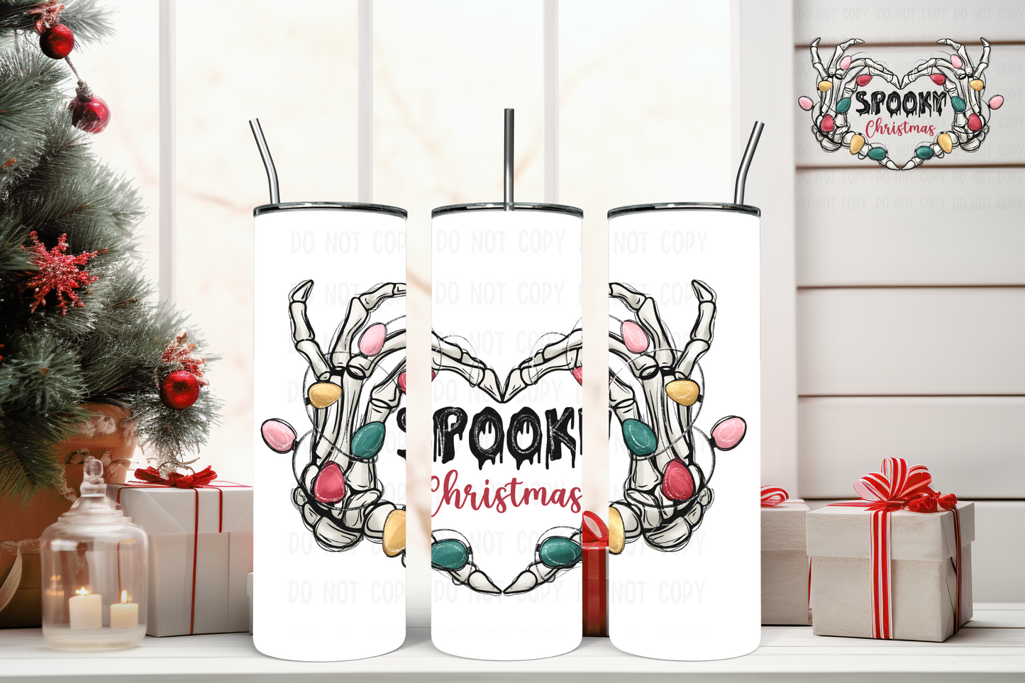 20oz Tumbler - Spooky Christmas