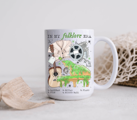 15oz Mug - Folklore Eras Chart