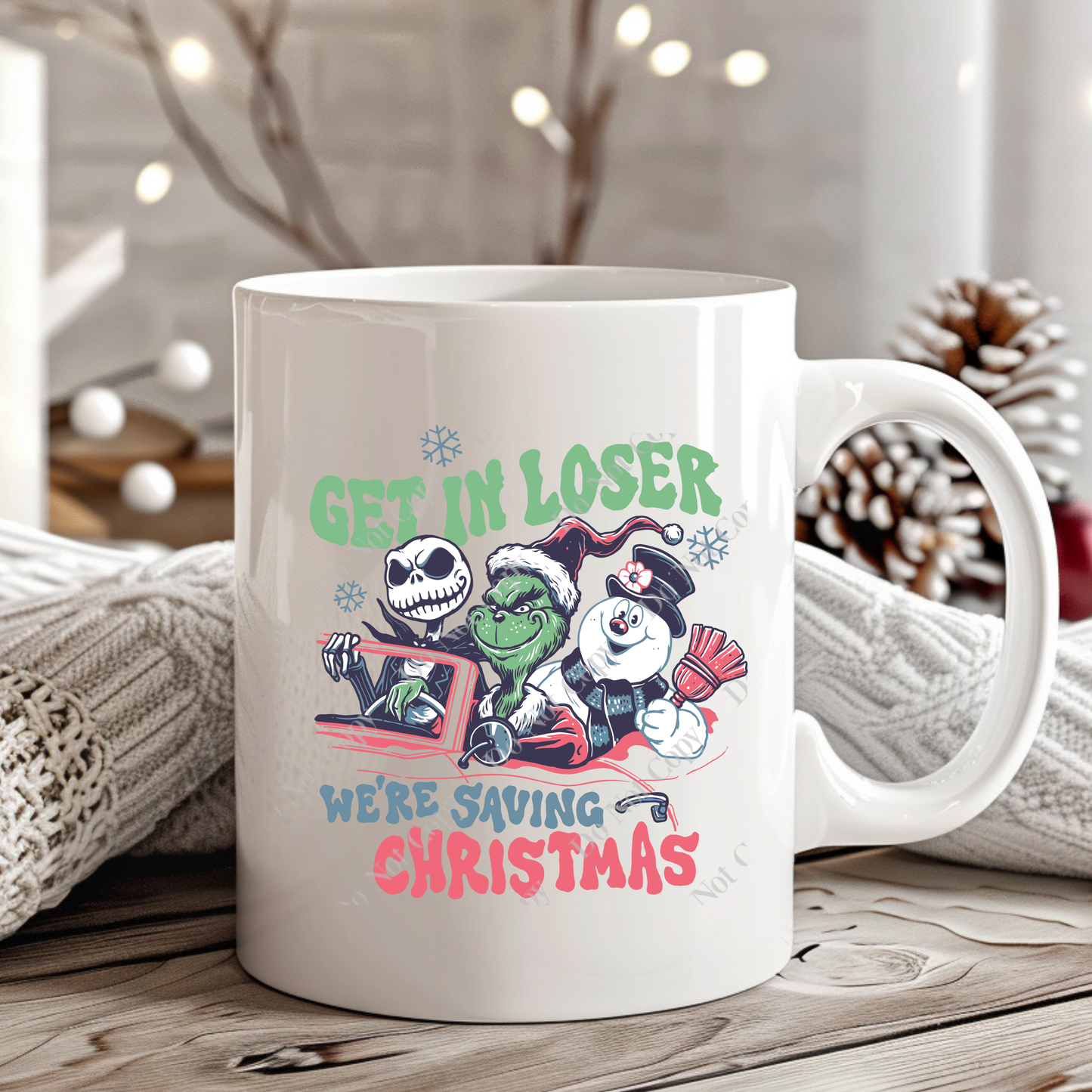 15oz Mug - Get in Loser - Christmas