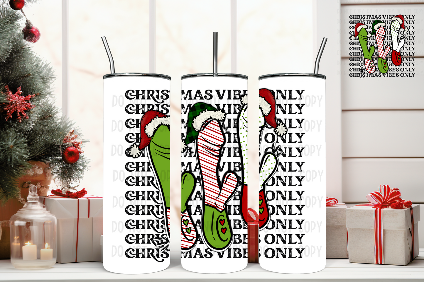 20oz Tumbler - Christmas Vibes