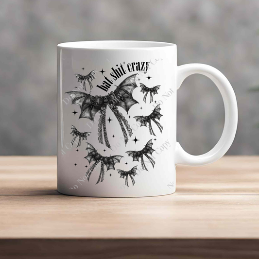 15oz Mug - Bat Shit Crazy Bows