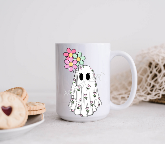 15oz Mug - Flower Ghost