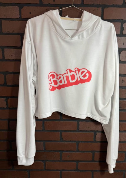 Barbie Cropped Hoodie