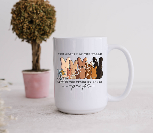 15oz Mug - The Beauty Of The World - Peeps