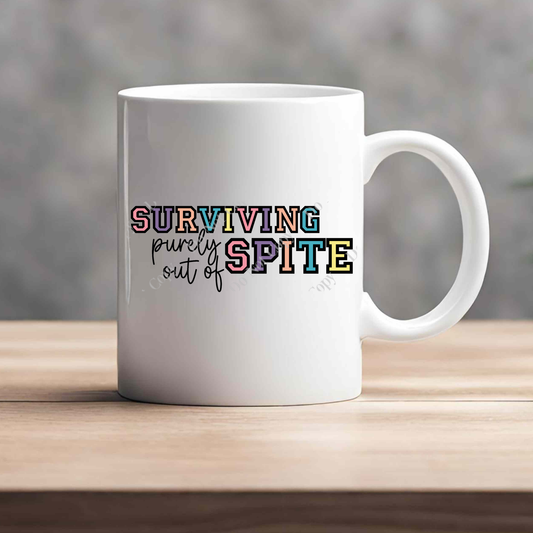 15oz Mug - Surviving Purely Out Of Spite