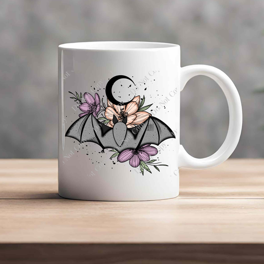 15oz Mug - Floral Bat