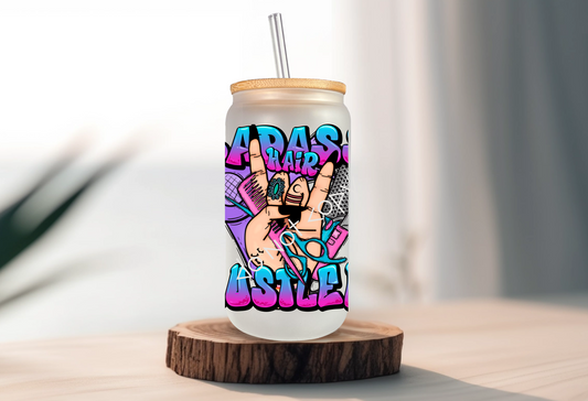 16oz Libbey - Badass Hair Hustler