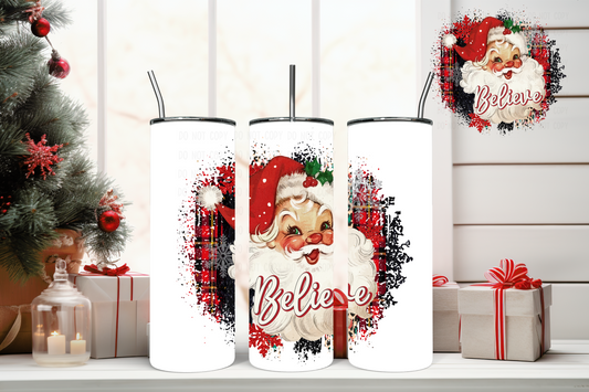 20oz Tumbler - Santa Believe