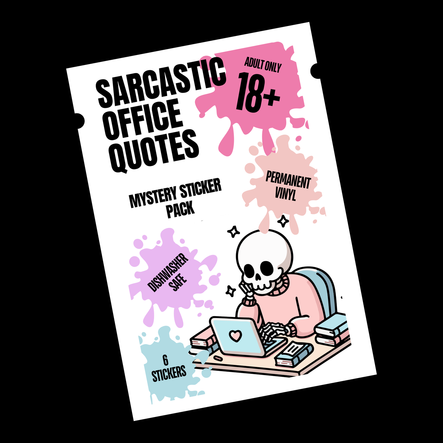 Sarcastic Office Quotes 18+ Mystery Sticker Pack